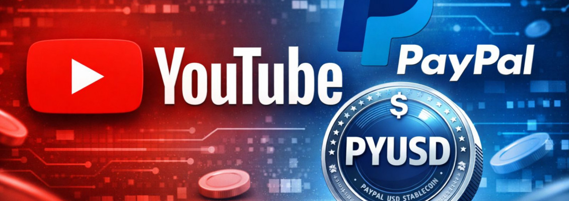 YouTube Adds PayPal Stablecoin as Payout Option for U.S. Creators