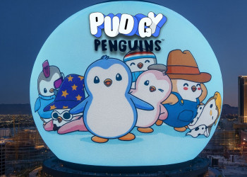 Pudgy Penguins Take Over Las Vegas Sphere in Holiday Campaign