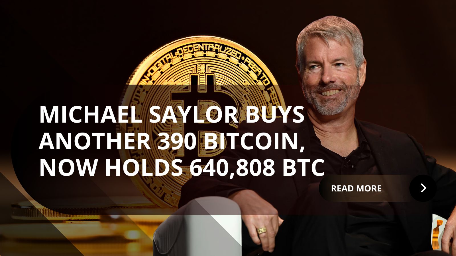 Michael Saylor and MicroStrategy Buy Another 390 Bitcoin for $43 Million